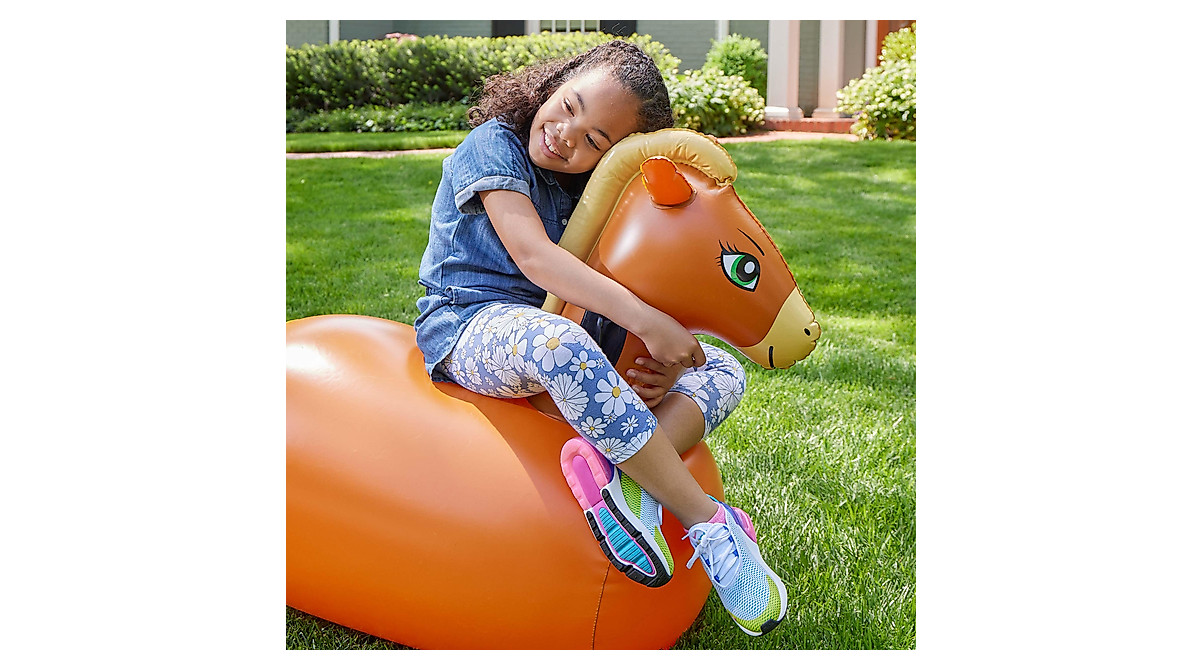 HearthSong Hop 'n Go Inflatable Bounce Toys for Kids