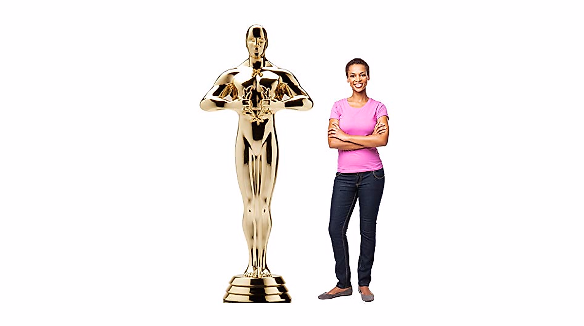 Life Size Trophy Award Cardboard Standup for Events & Celebrations