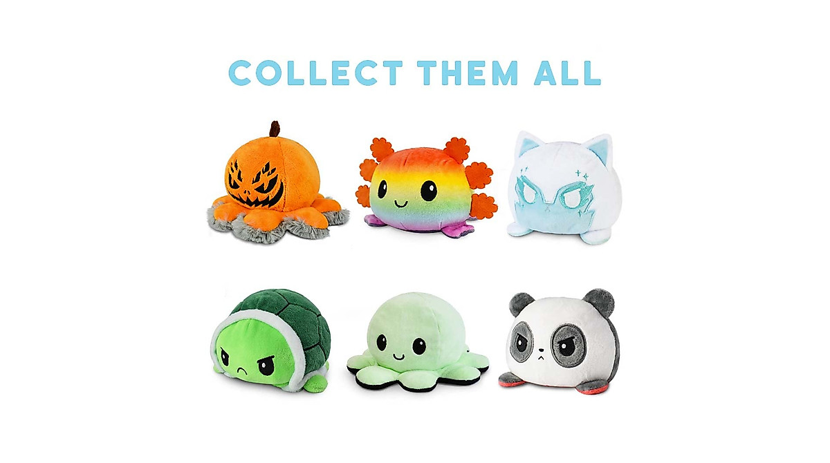 TeeTurtle Reversible Bunny Plushie - Express Your Mood