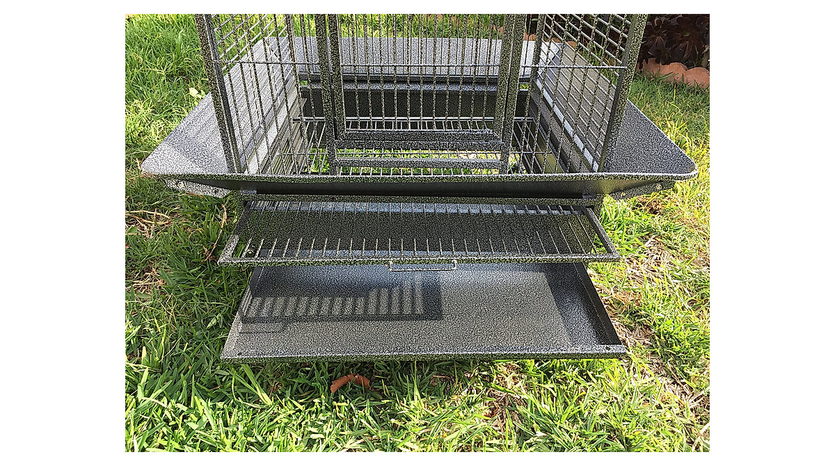 Curated visual reference: Picture Idea: Elegant Wrought Iron Double Ladders Bird Cage