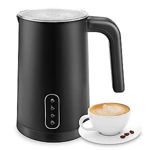 Electric Milk Frother - 4-in-1 Hot & Cold Froth Maker With Two Whisks