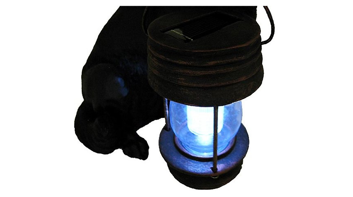 Garden Sunlight Black Labrador Dog Solar Light | Outdoor Decor & Lighting