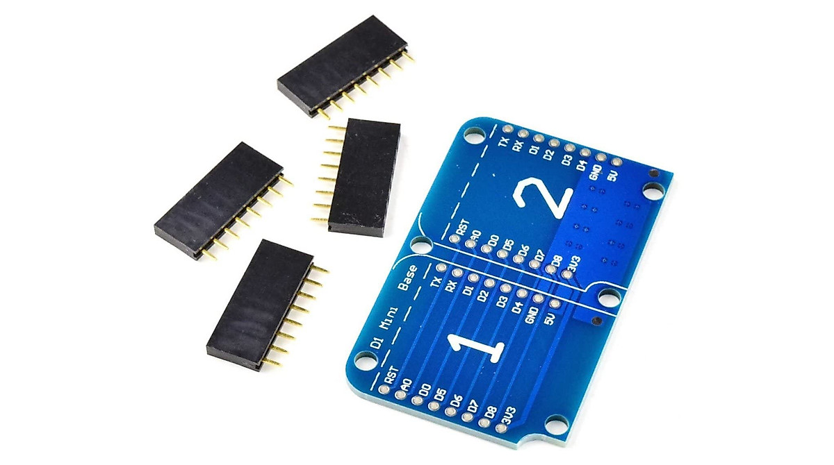 CANADUINO WEMOS D1 Mini ESP8266 Dual Base for Easy Projects