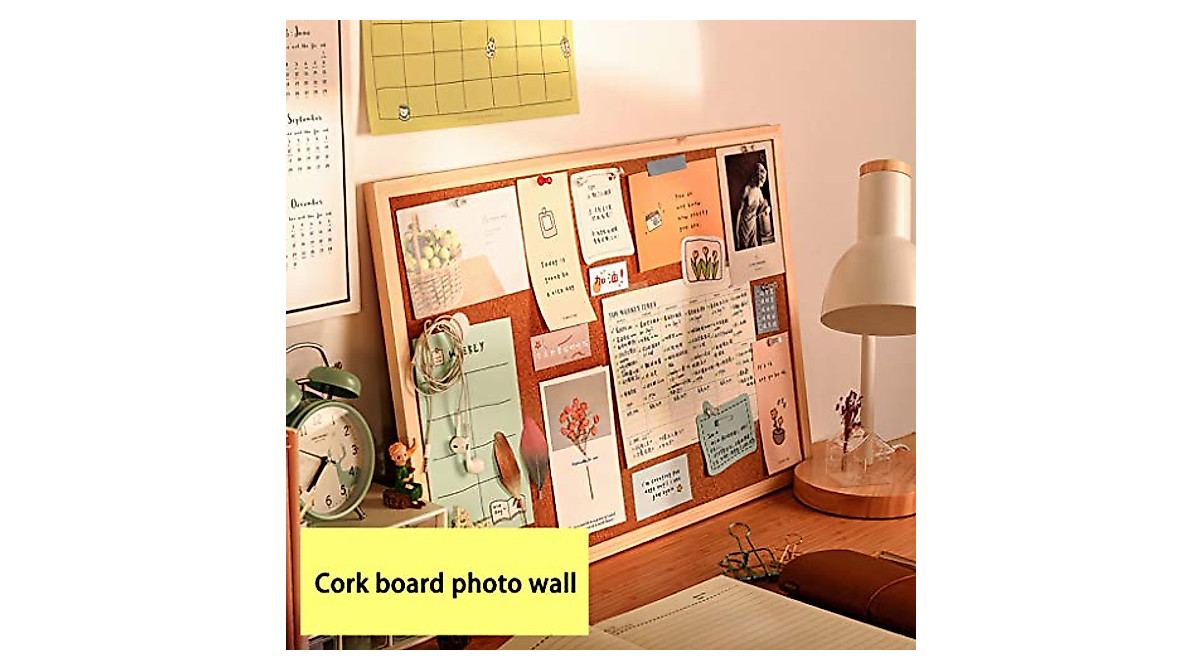 Cork Board Photo Wall - Durable &amp; Versatile Display