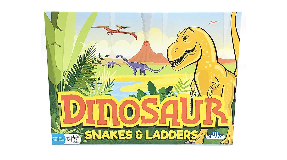 Dinosaur Snakes and Ladders Game - Fun for Family Nights