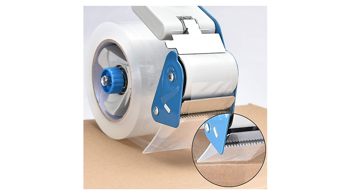 Pacific Mailer 2 Inch Packing Tape Dispenser Gun - Heavy Duty & Ergonomic