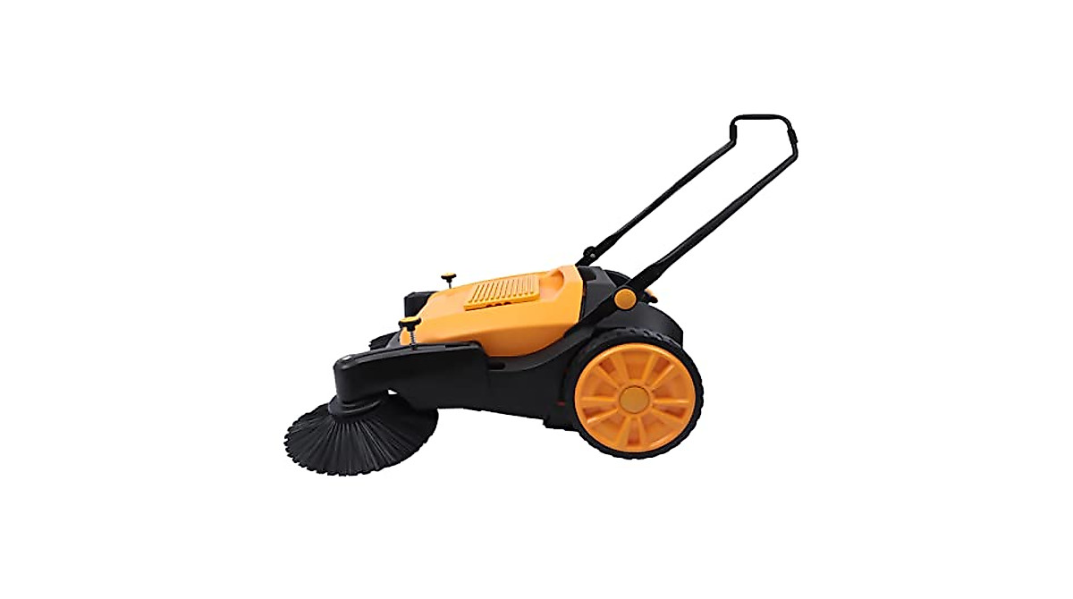 Outdoor Hand Push Sweeper with 41.3