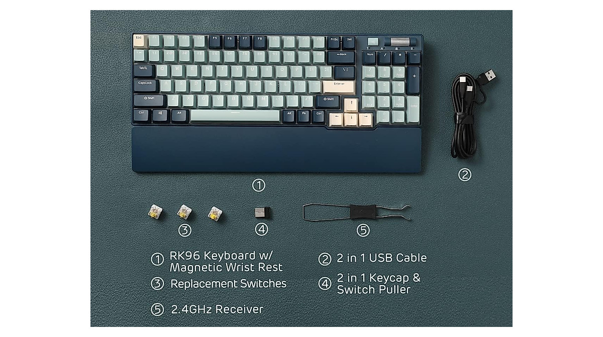 RK Royal Kludge RK96: Ultimate Wireless Mechanical Keyboard