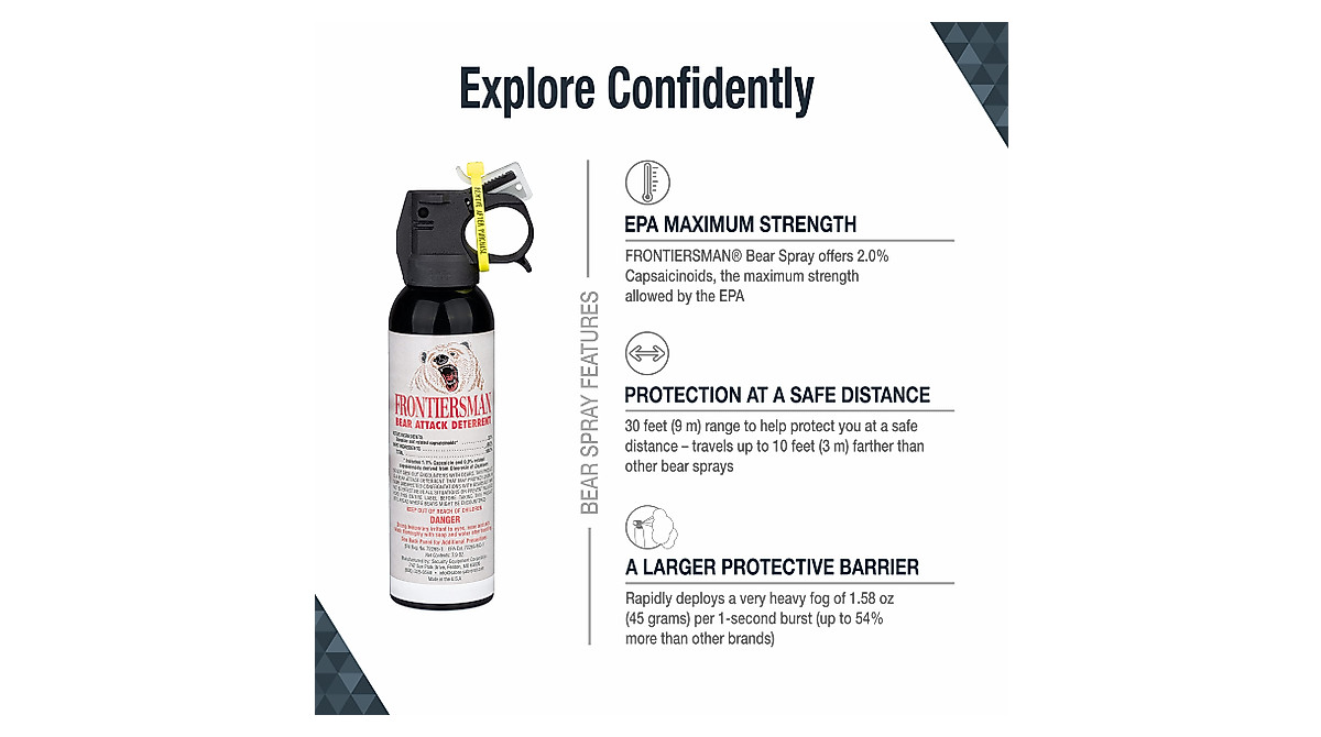 SABRE Frontiersman Bear Spray - Ultimate Defense & Range