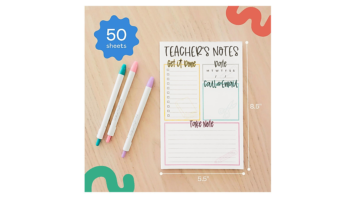 Teacher Notepad - Perfect Gift for Educators | Made in USA