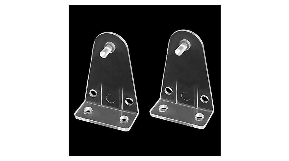 AXLIZER 10pcs Transparent Hold Down Brackets for Blinds & Windows