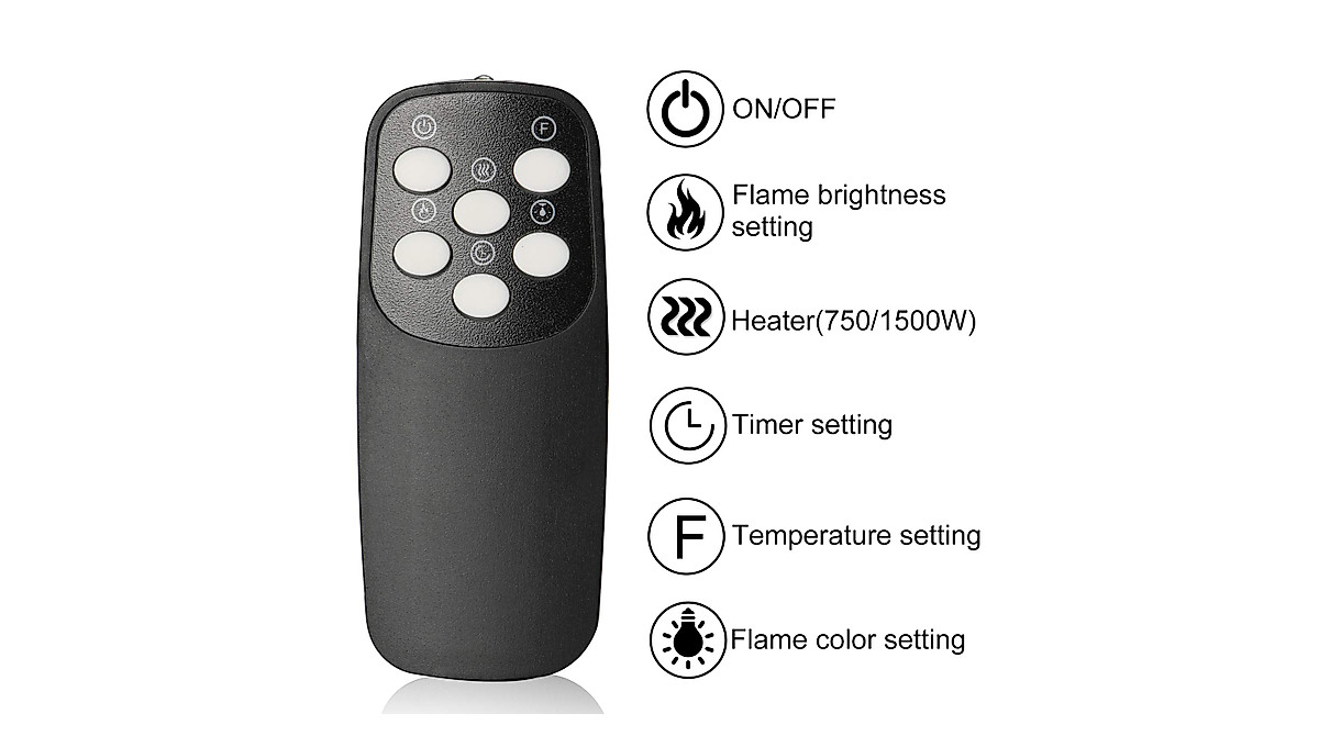 Maxhonor Electric Fireplace Controller - Black