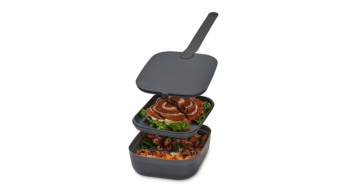 W&P Porter Bento Lunch Box - 3 Compartments, BPA Free & Microwave Safe