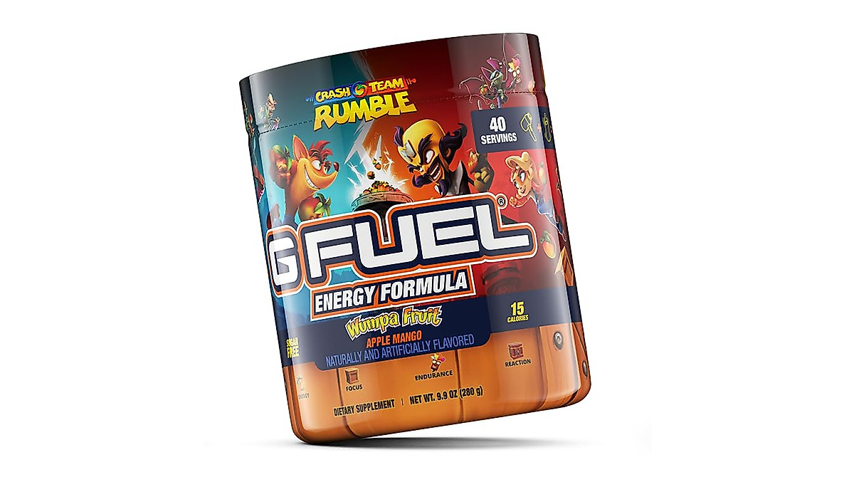 G Fuel Crash Team Rumble Energy Drink - Focus & Energize