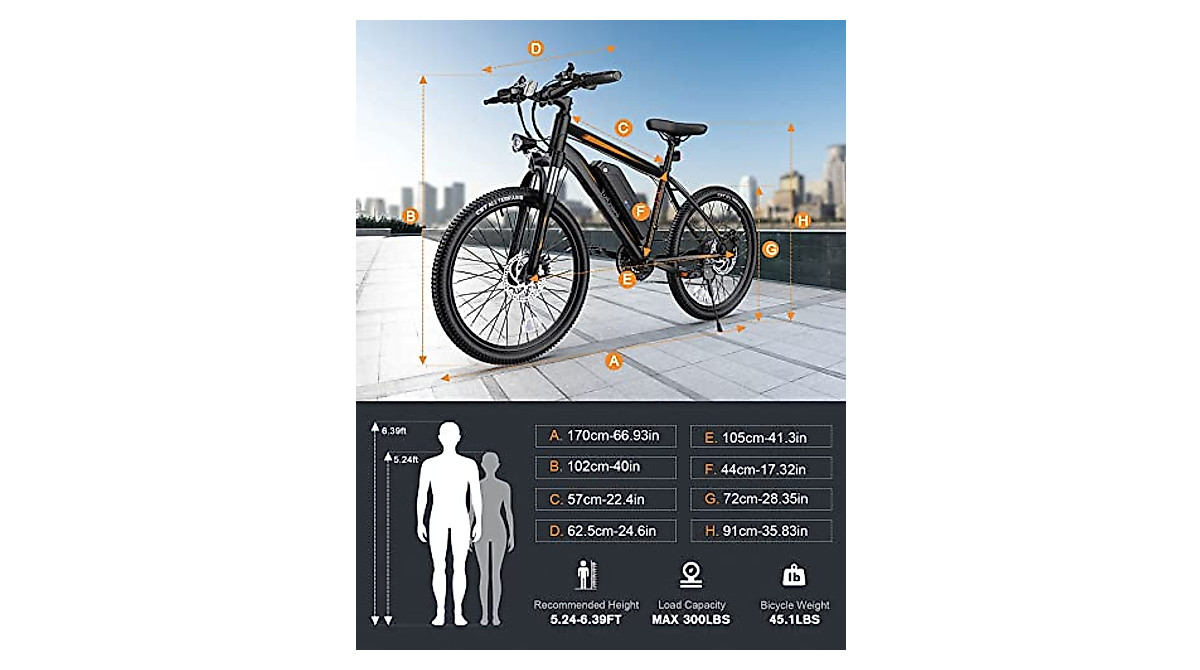 TotGuard Electric Mountain Bike 26