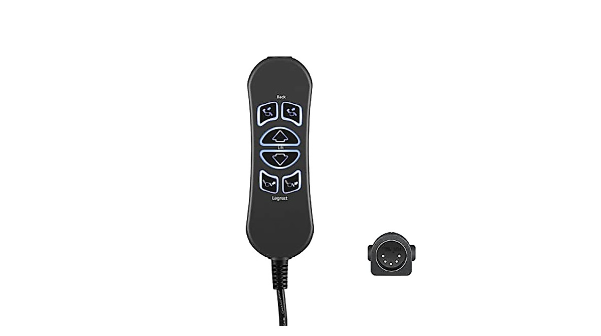 MineCtrl Power Lift Chair Remote - Universal 5 Pin Hand Control with USB