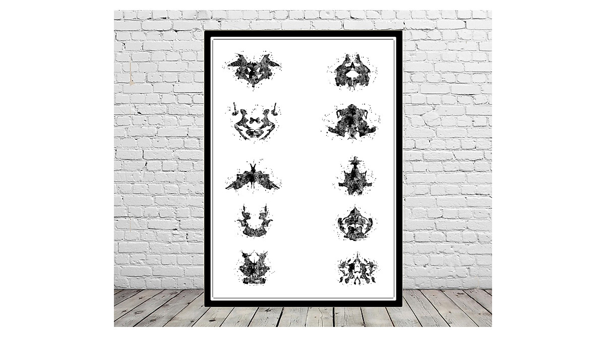 Rorschach Inkblot Test Poster - Unique Wall Art for Inspiration