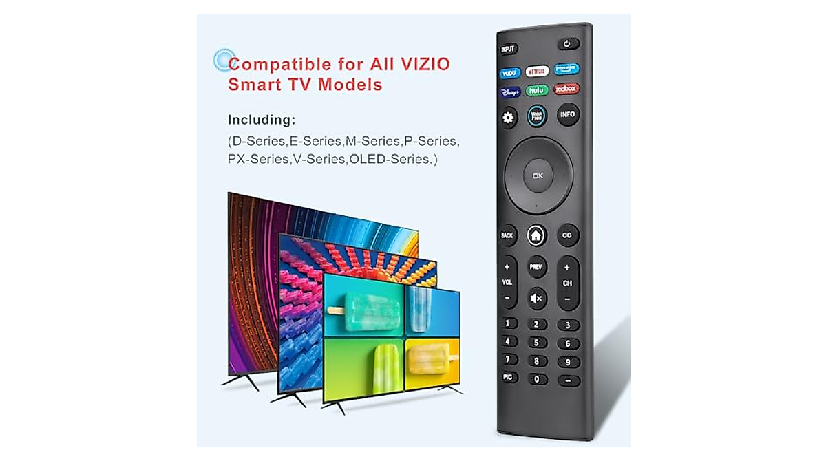 XRT140 Universal Remote for VIZIO Smart TVs