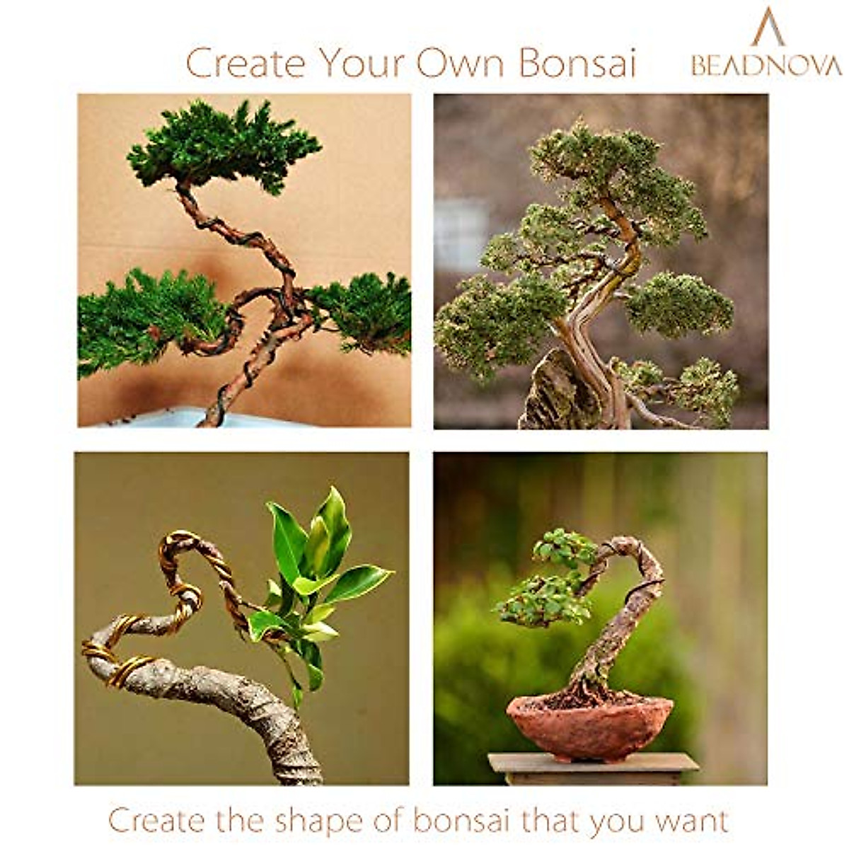 Queenbox 5 M De Longueur 3 Mm De Fil D'aluminium Pliable Pour Bonsaï, Rouleau De Fils D'entraînement D'arbres Pour La Mise En Forme Des Plantes De