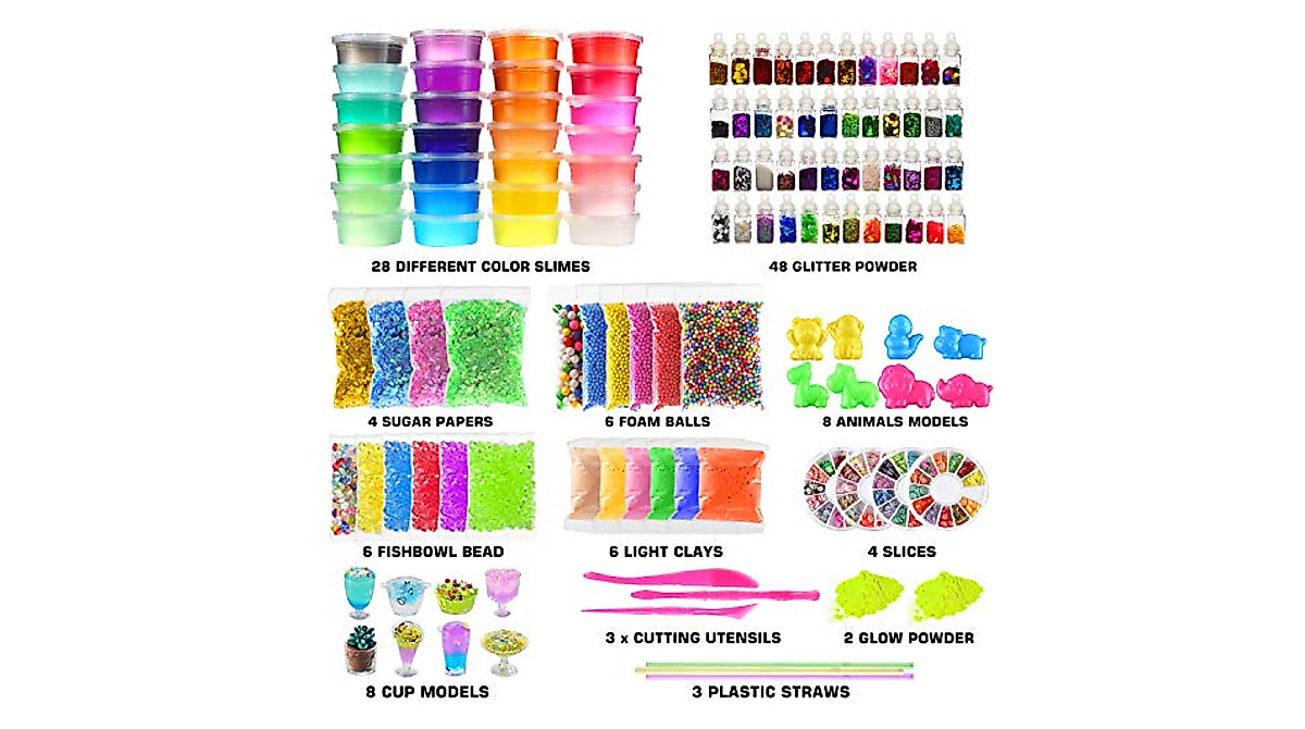 Ultimate 126 Pcs DIY Slime Making Kit for Kids