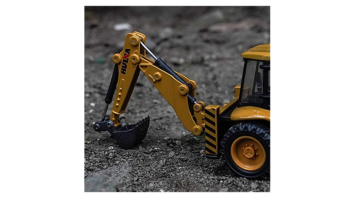 Gemini & Genius Heavy Duty Backhoe Loader Toy - Realistic Construction ...