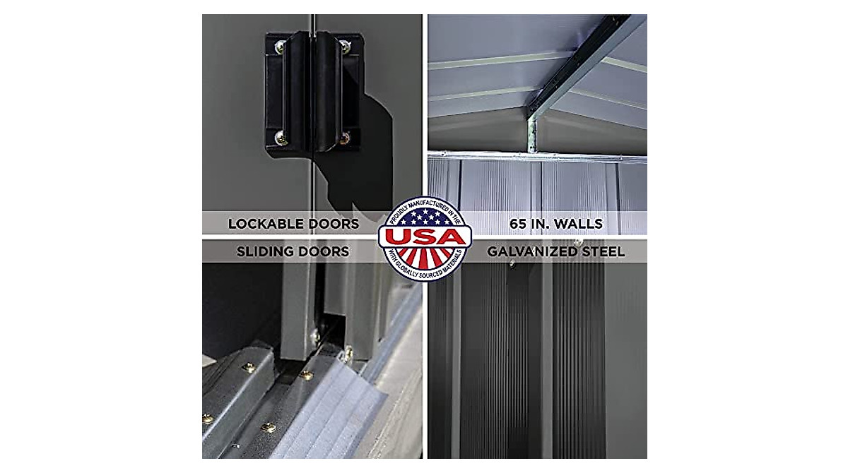 Arrow Classic 8x8 Steel Storage Shed - Durable & Secure
