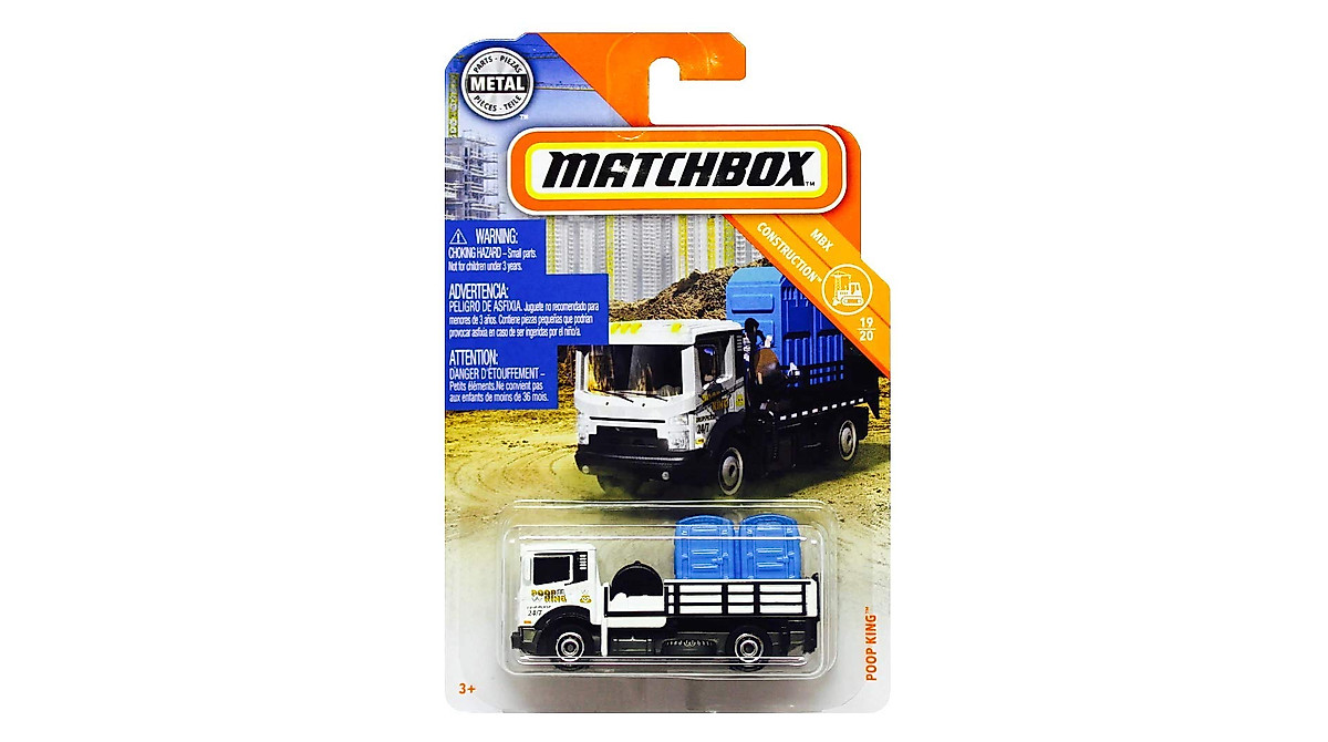 Matchbox 2019 MBX Construction Poop King Die-Cast Collector's Item