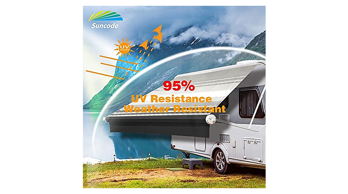 Suncode RV Awning Fabric Replacement - Durable Waterproof Canopy