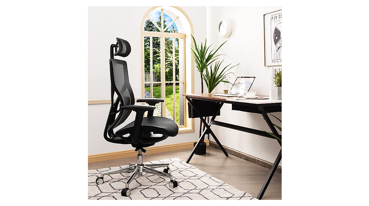 Giantex Ergonomic Office Chair: High-Back Mesh & Adjustable