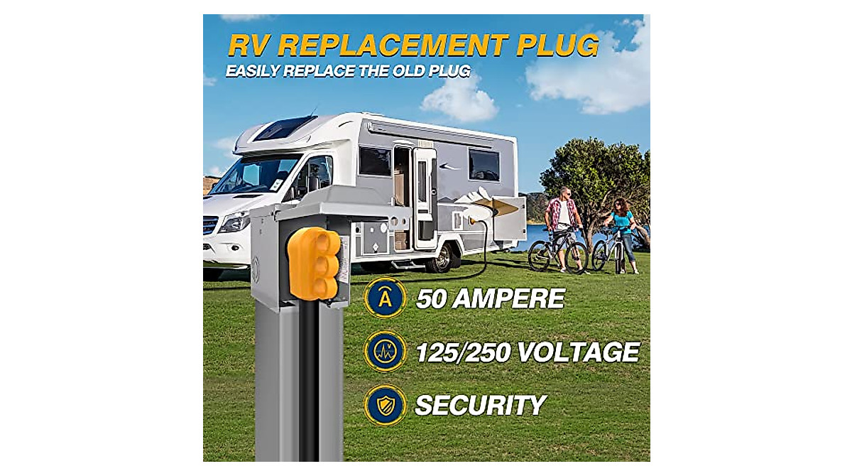 MICTUNING 50A RV Replacement Plug | Easy Install & Grip