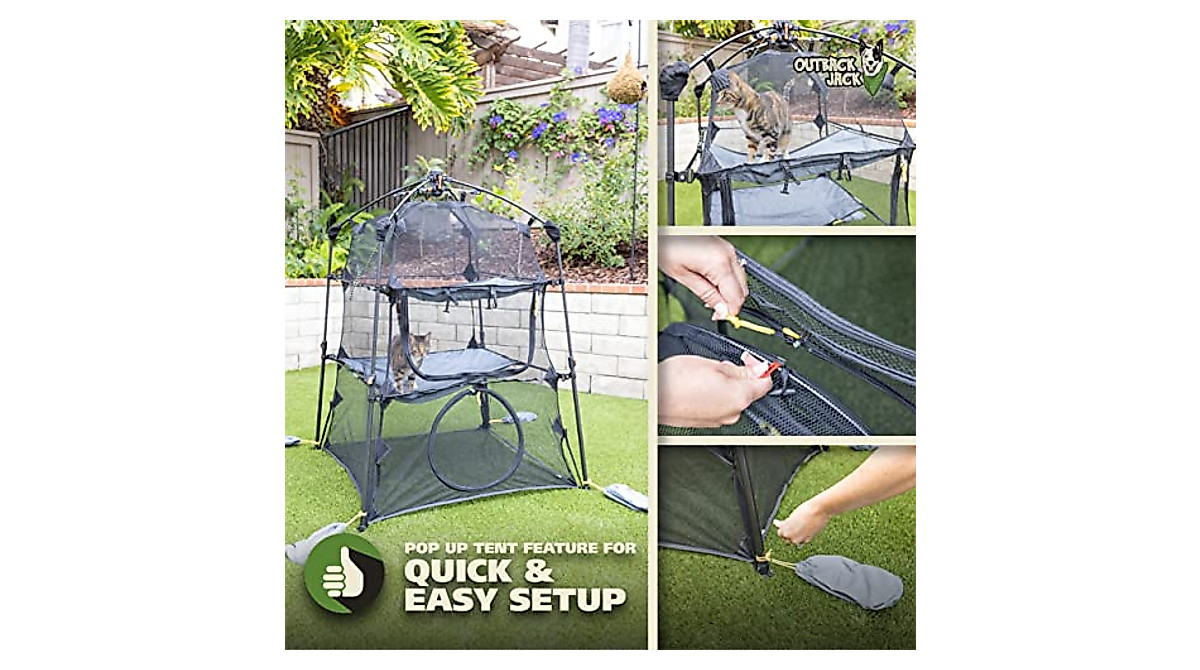 Outback Jack Cat Enclosure - Safe Outdoor Play Tent