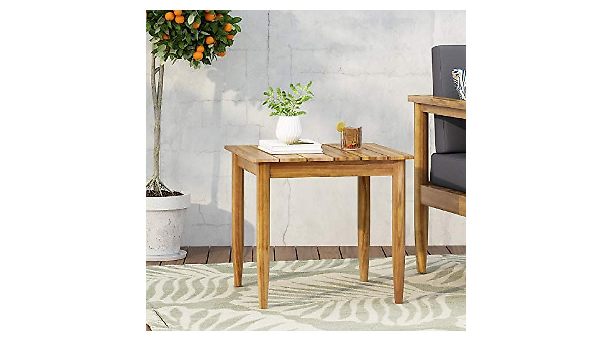 Christopher Knight Home Teak Side Table - Rustic Outdoor Accent