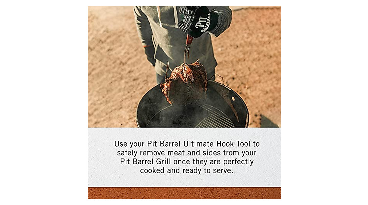 Pit Barrel Cooker Ultimate Hook Tool | Stainless Steel BBQ Accessory