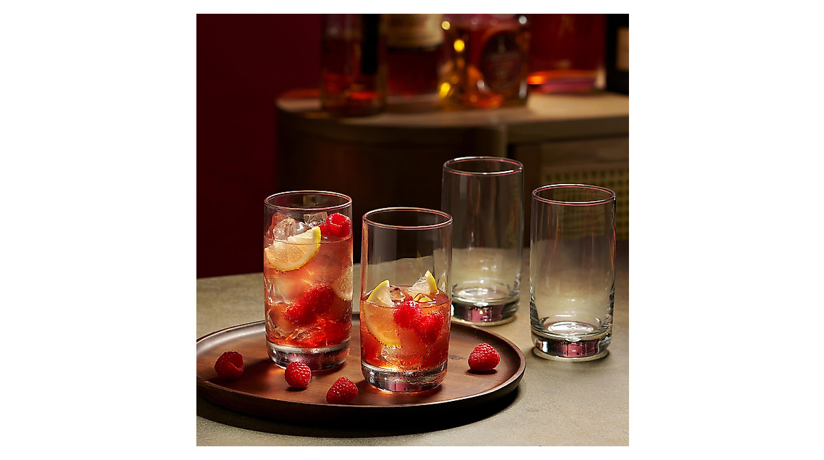 Set of 4 Modern Highball Glasses - Perfect for Cocktails