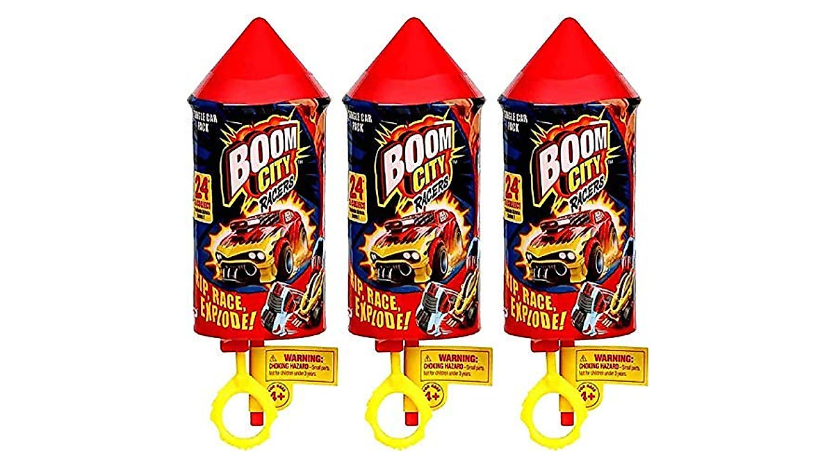 Boom City Racers Car (3 Mystery Packs) - Explosive Racing Fun