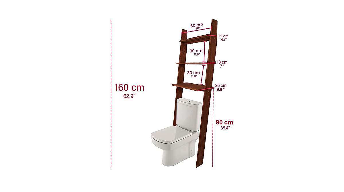 GENESIS WOODESIGN Over The Toilet Organizer - Space Saver