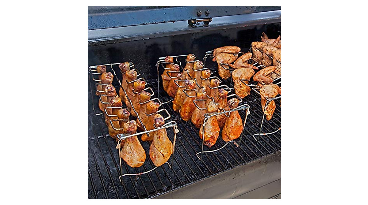 FIRELOOP Chicken Wing Leg Rack - Perfectly Cooked & Crispy Wings