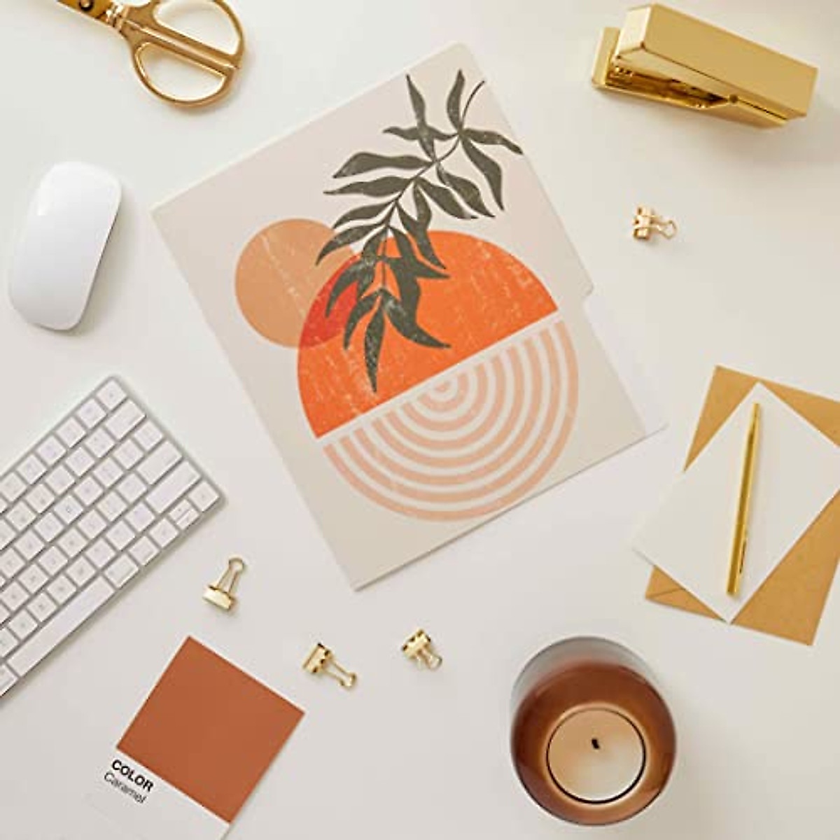 Decorative Boho File Folders - Stylish Office & School Organizers