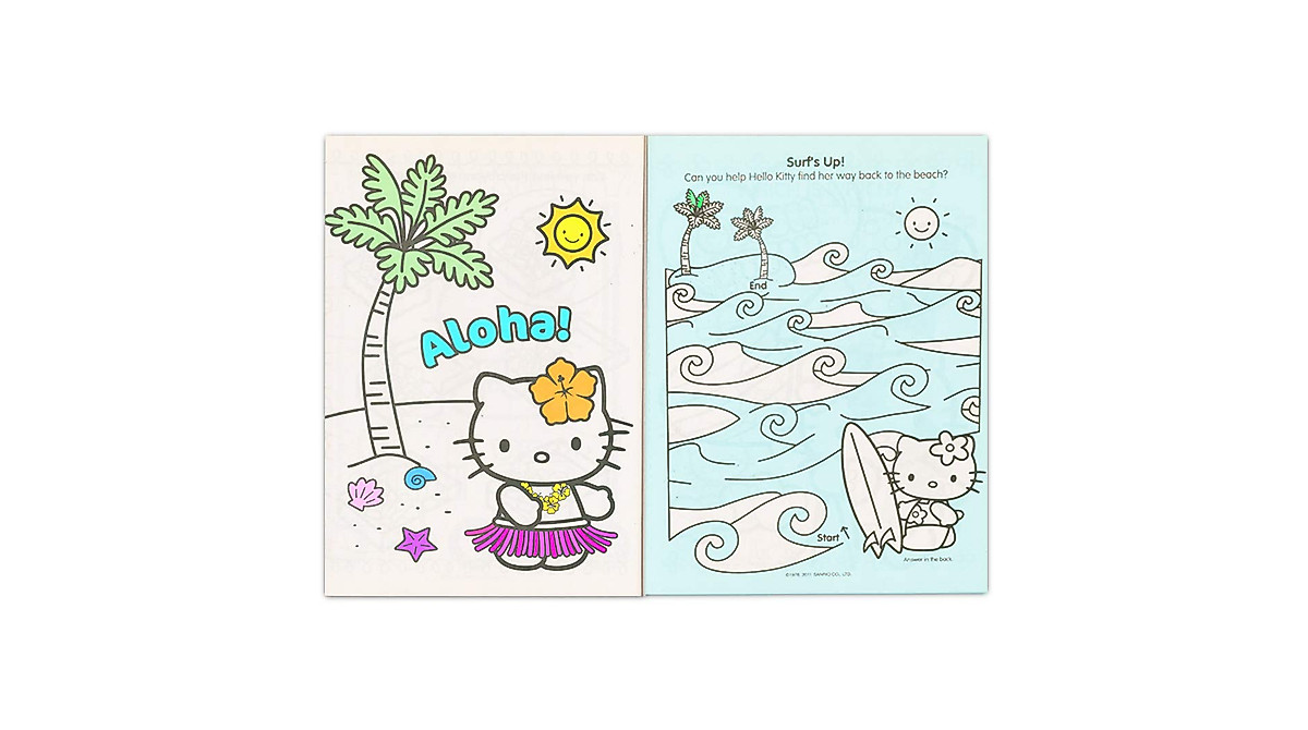Hello Kitty Coloring Book & Stickers Super Set