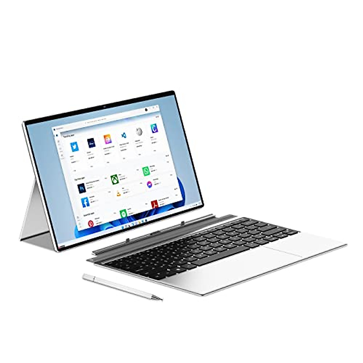 2-in-1 Touchscreen Laptop with Detachable Keyboard | Fast & Portable