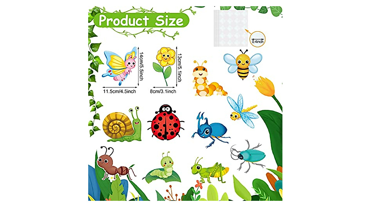 Insect Theme Cutouts for Classroom & Party Decor