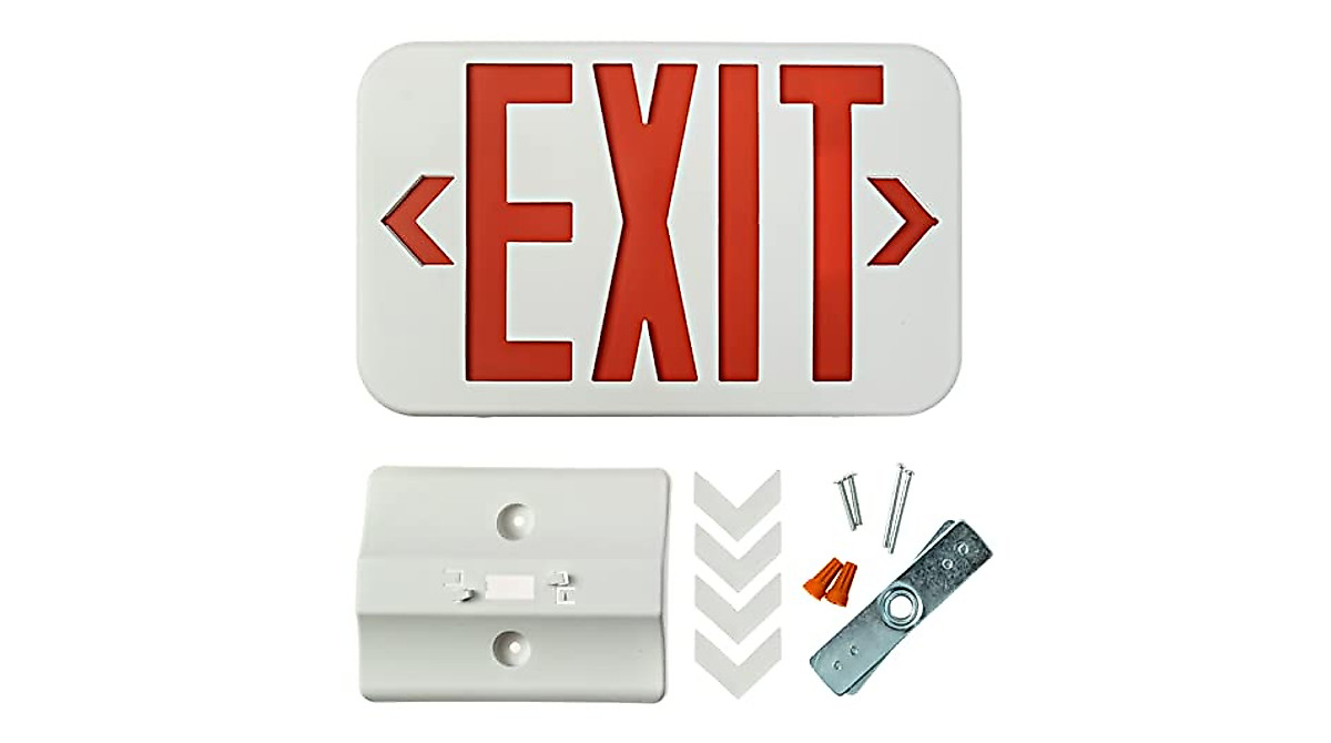 Ciata Red LED Emergency Exit Lights with Battery Backup - Safe & Reliable