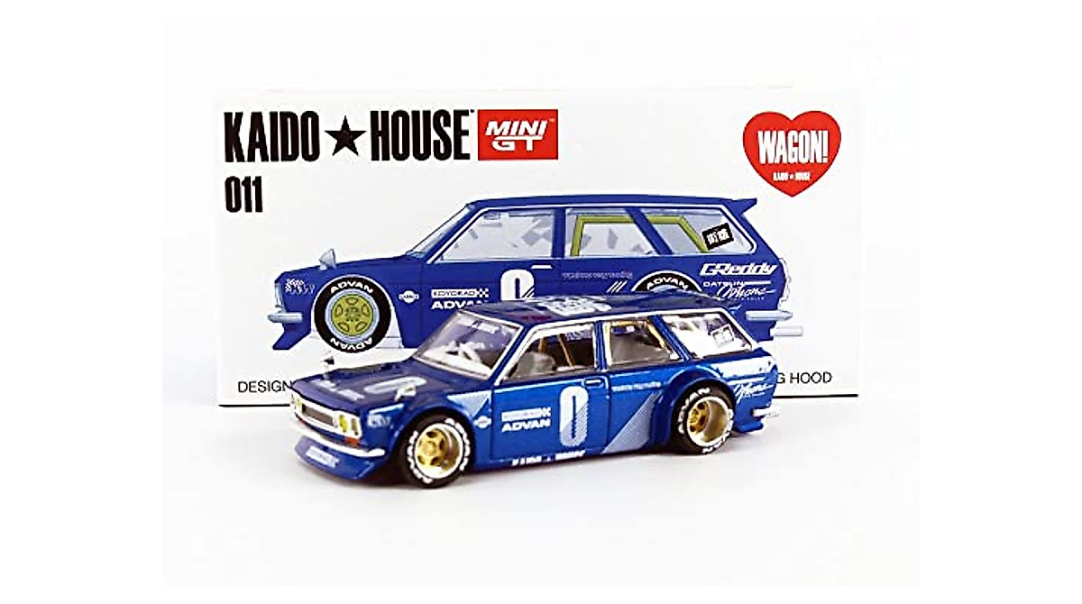 Mini GT 1971 Datsun 510 Wagon 1/64 Diecast Model by True Scale Miniatures