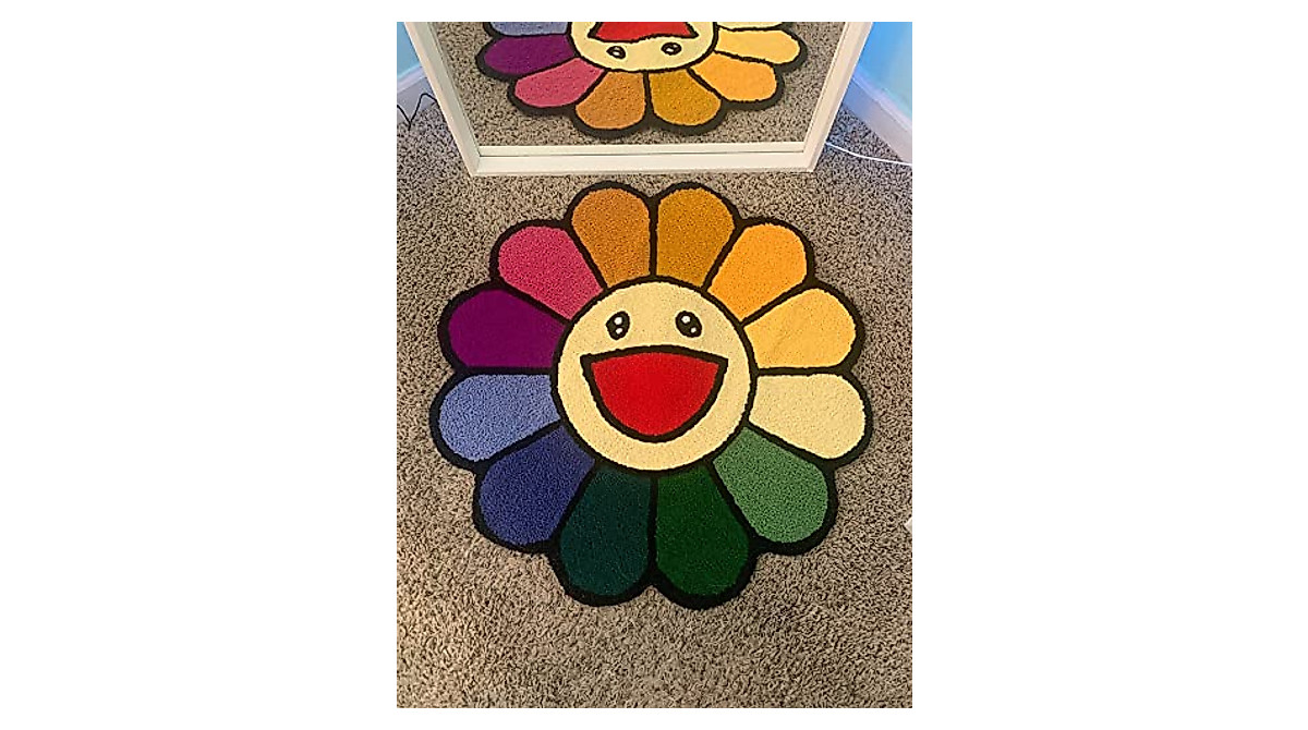 Lotus Atelier 30-Inch Sunflower Rug | Maximalist, Hypebeast Home Decor
