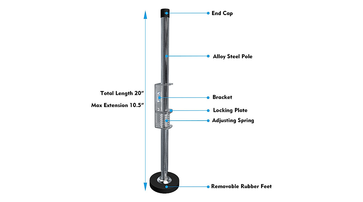 TOUGHER Adjustable Ladder Levelers for Safety on Stairs