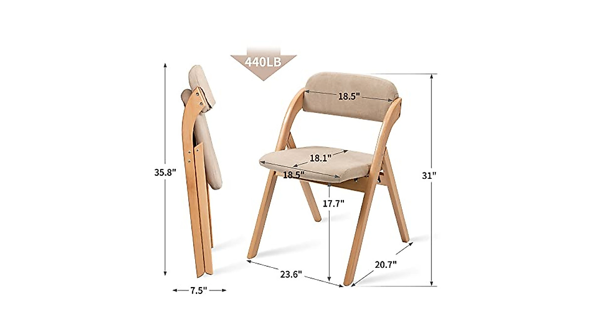 HOMEFUN Folding Chairs - Stylish & Comfortable Seating