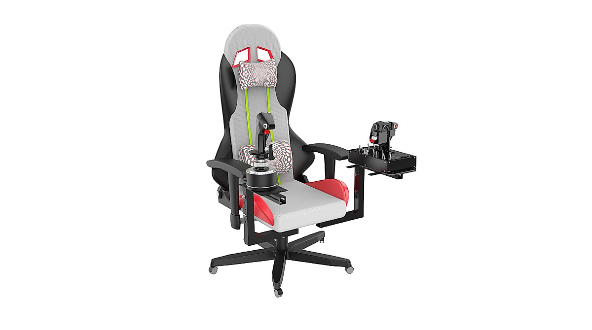 EG STARTS Gaming Chair Mount for Joystick & HOTAS Controllers