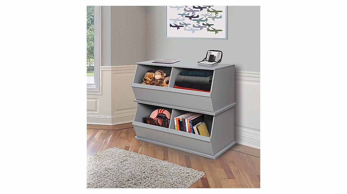Stackable Wooden Toy Storage Cubby - Organize with Ease