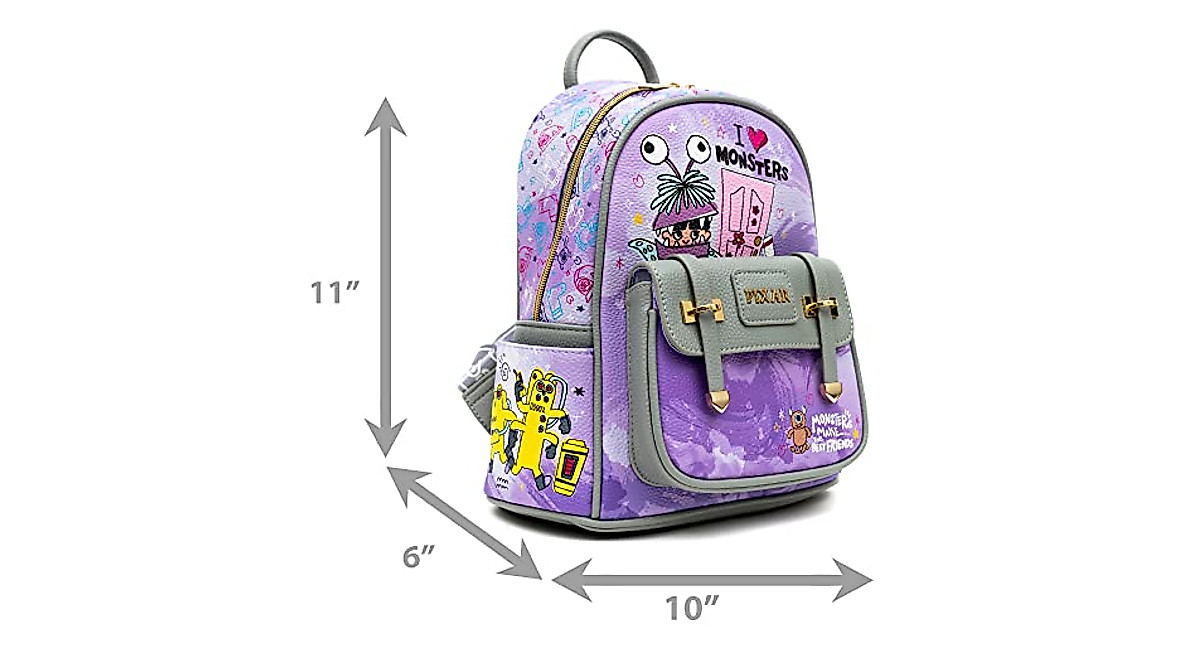 Monsters Inc. Vegan Leather Mini Backpack | Wondapop