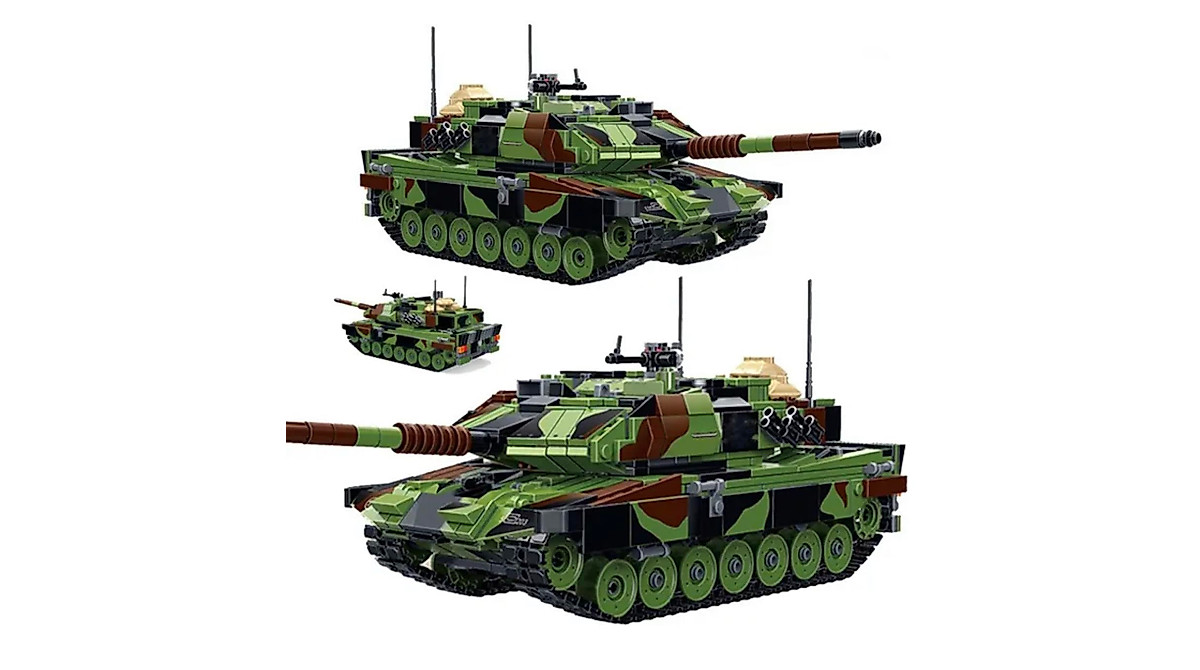 Build the Leopard 2A6 Tank with General Jim's WW2 Military Blocks